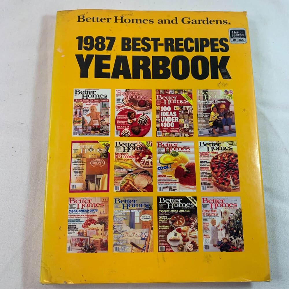 Best Recipes Yearbook 1987 Hardcover Better Homes and Gardens Edition--vintage